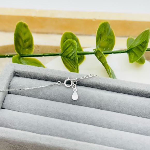 925 Sterling Silver Double Heart Pendent Necklace With Zirconia - Picture 10 of 12